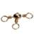 CROSSLINE SWIVELS BRASS 1/0 2/PK